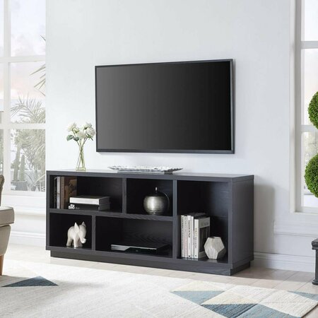 HENN & HART 58 in. Winwood TV Stand, Black TV1253